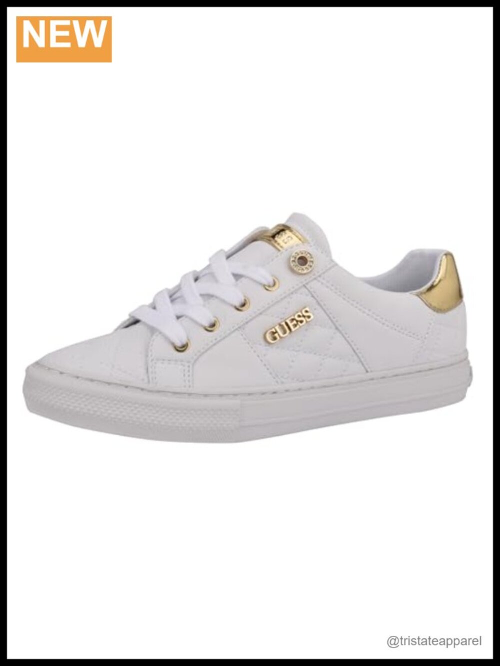 Loven Quilted Faux Leather Lace-Up Platform Sneakers